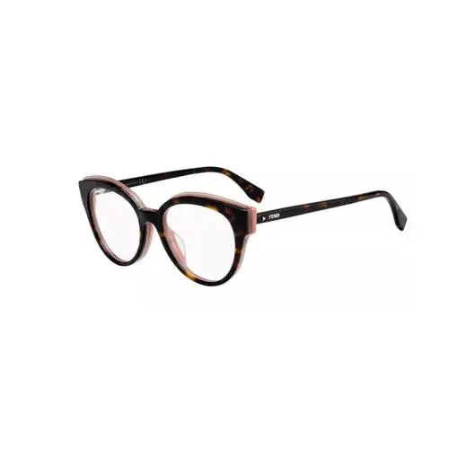 Fendi FF 0280 086 Eyewear Optical Frame Tortoise on Coral Butterfly