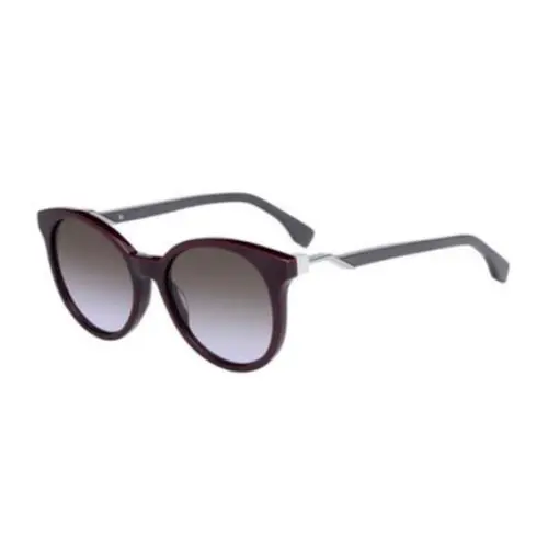 Fendi FF 0231/S 0S85/QR Burgundy/brown Violet Gradient Women`s Sunglasses - Frame: Burgundy, Lens: Brown Violet
