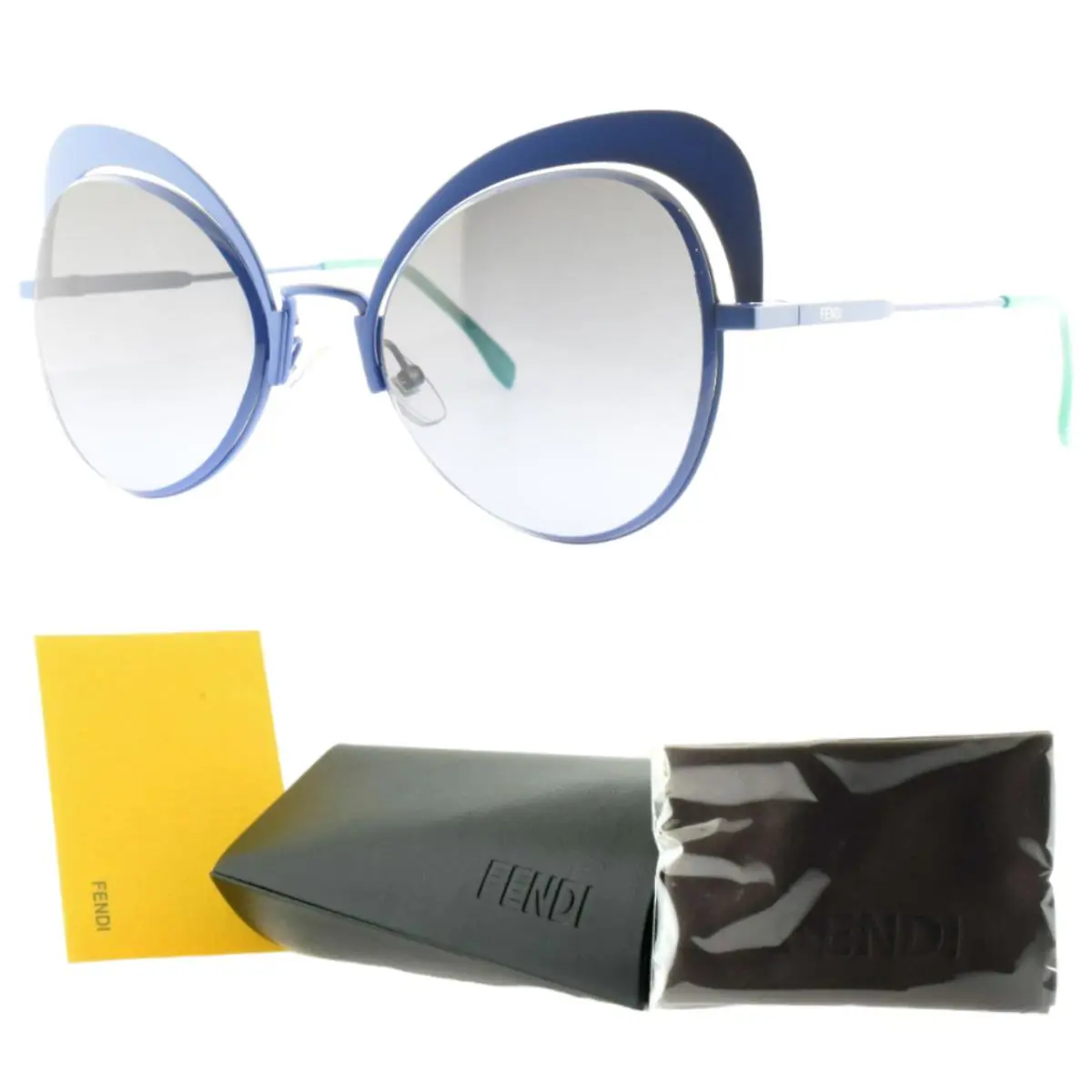 FF 0274/S Pjp Blue Cat Eye Full Rim Womens Sunglasses by Fendi