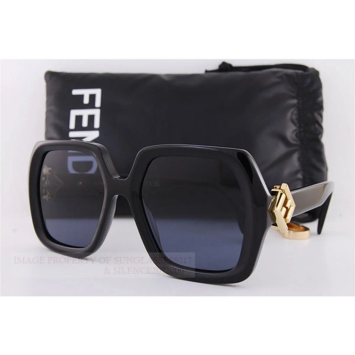 Fendi Sunglasses FE 40139I 01V Black/blue For Men Women