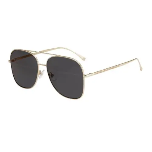 Fendi FF0378GS 0378/G/S 2F77Y Gold Grey Roma Amor Hologram Sunglasses