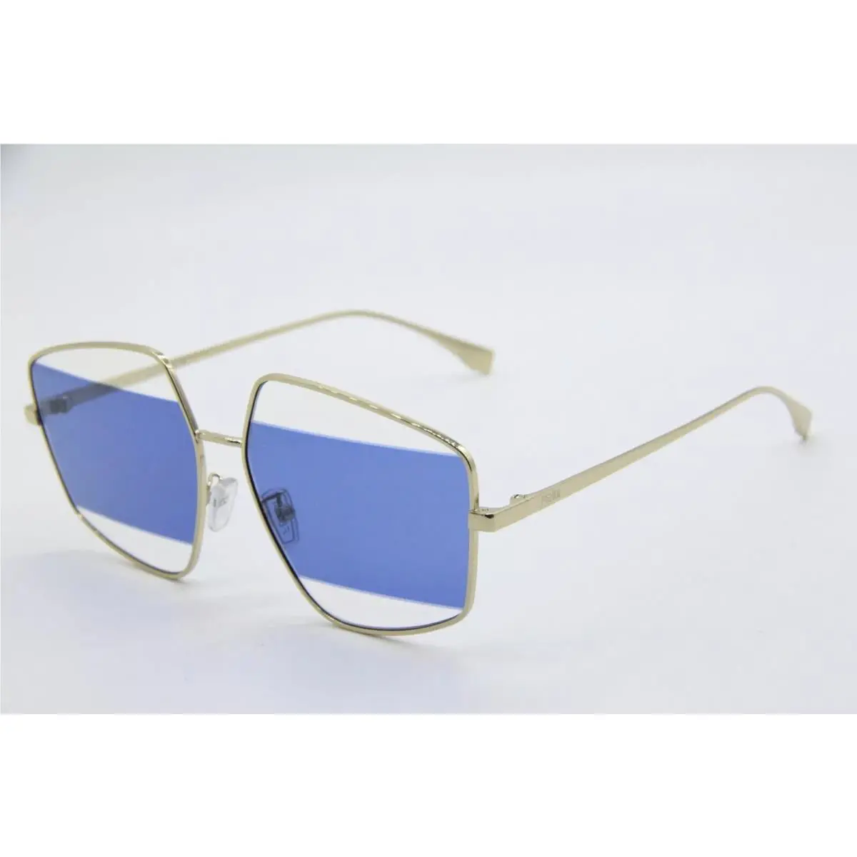 Fendi Sunglasses 40016U 32V Silver Frame Blue Gradient Lens 60mm