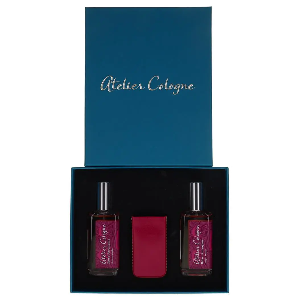 Rose Anonyme By  Absolue 1 Spr with Rose Anonyme Leather Case by Atelier Cologne