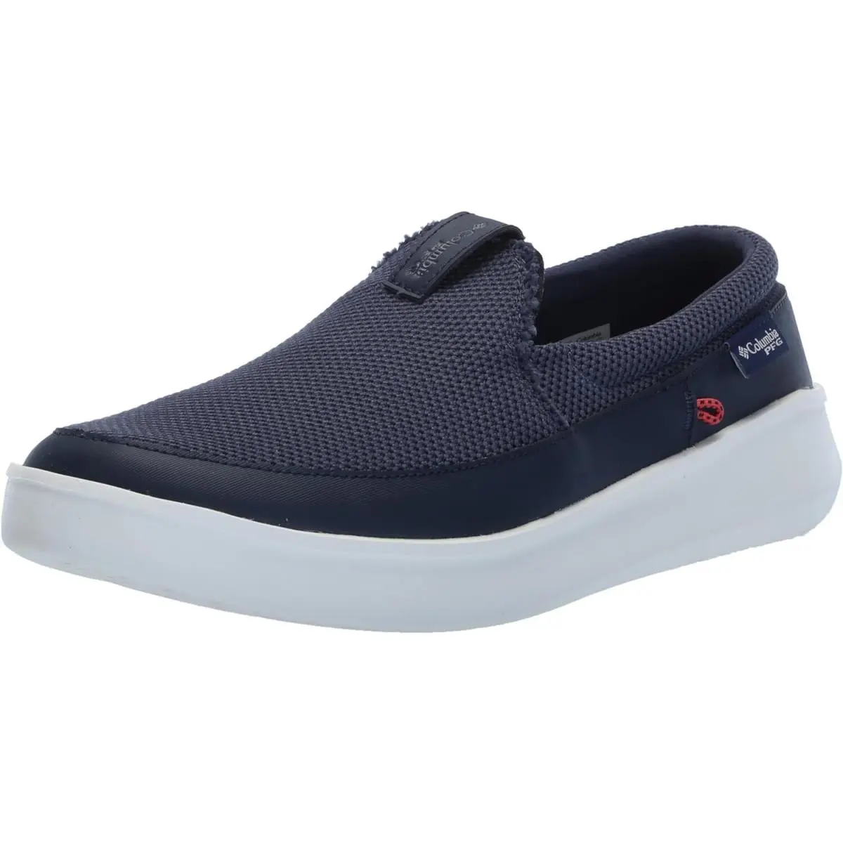 Men`s Pfg Boatside Breathe Slip On Boat Shoes Nocturnal/Sunset Red by Columbia