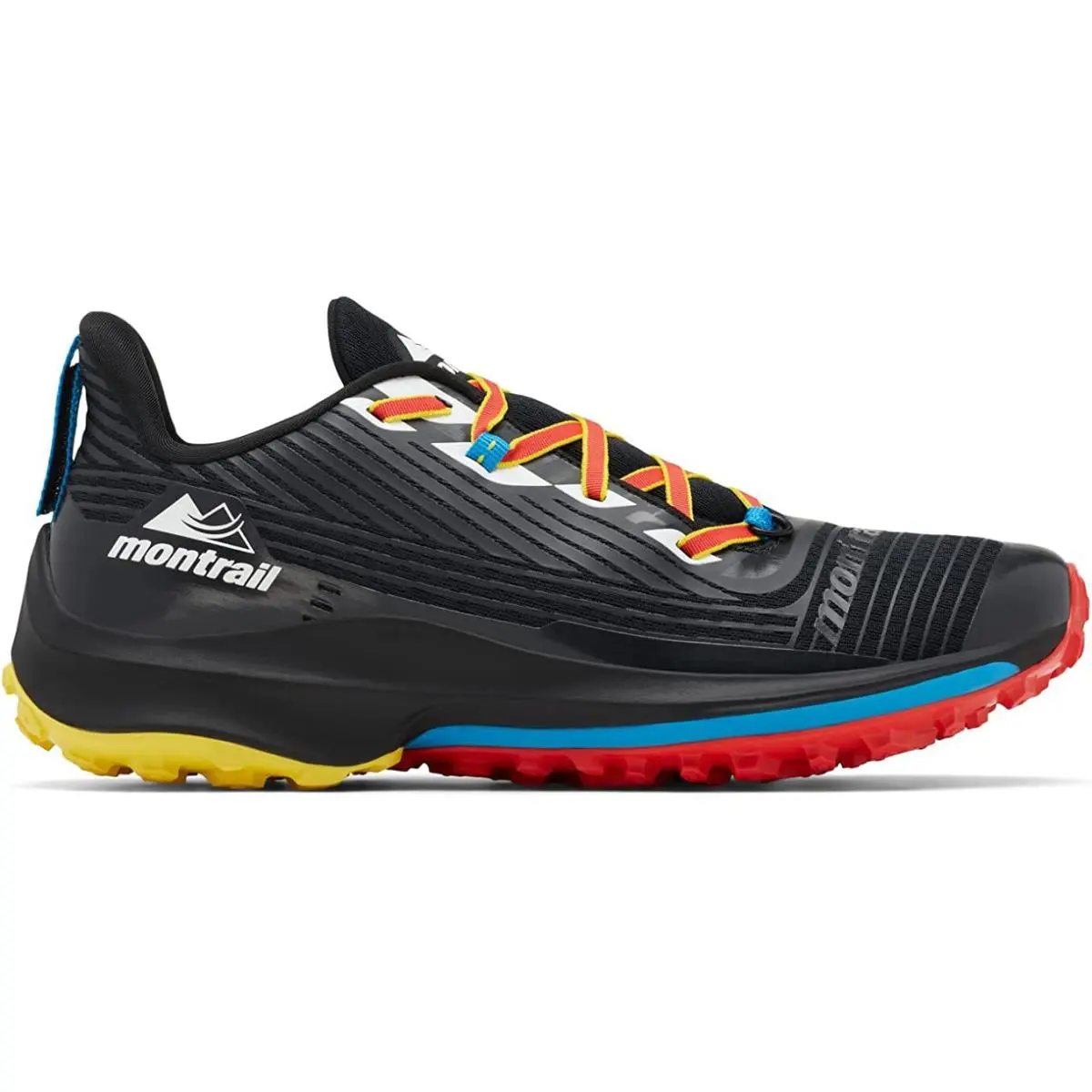 Columbia Montrail Trinity AG Trail Running Men`s Sneakers Shoes Black/white - Multicolor