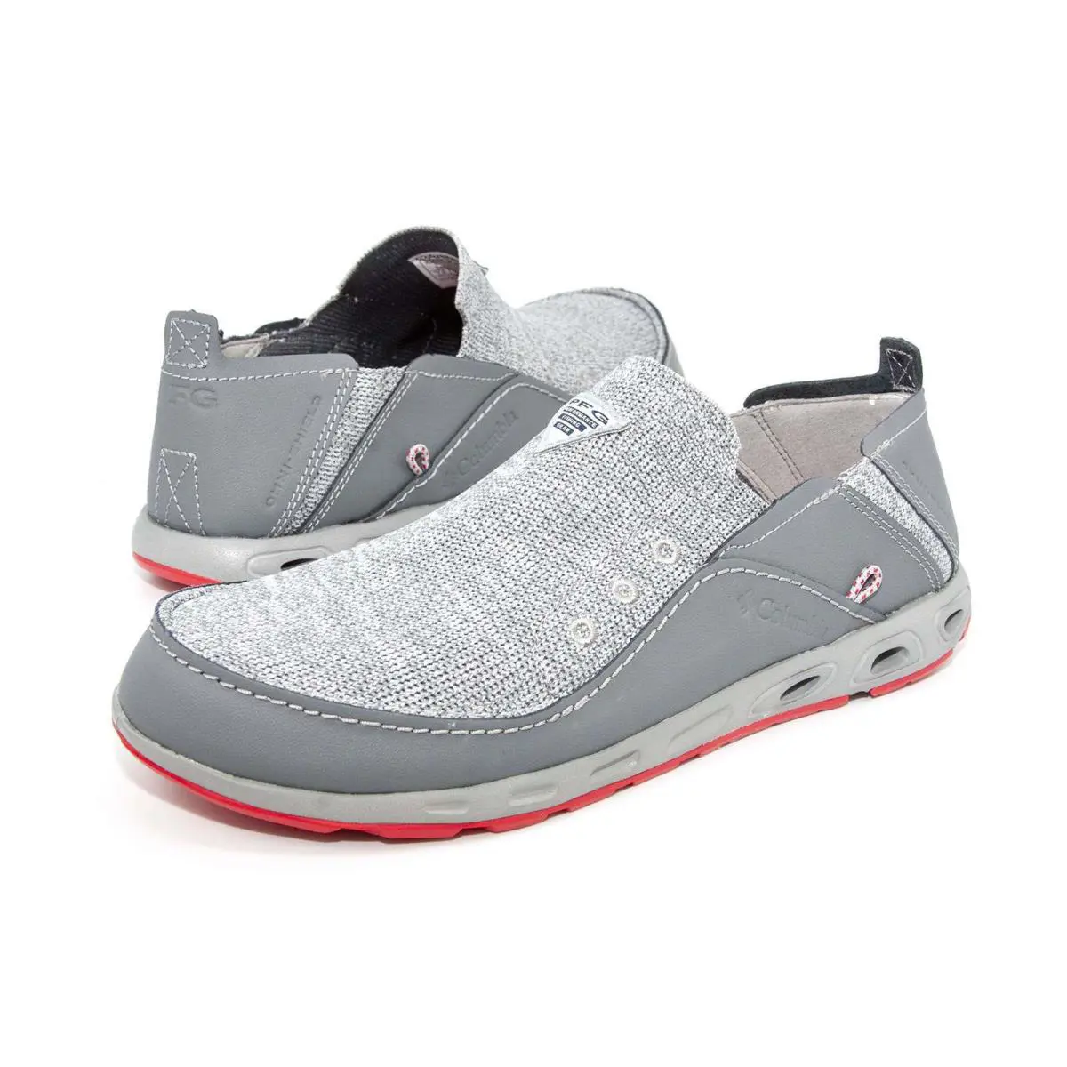 Men Columbia Bahama Vent Pfg Slip-on Shoes Deck Shoes Mesh Leather