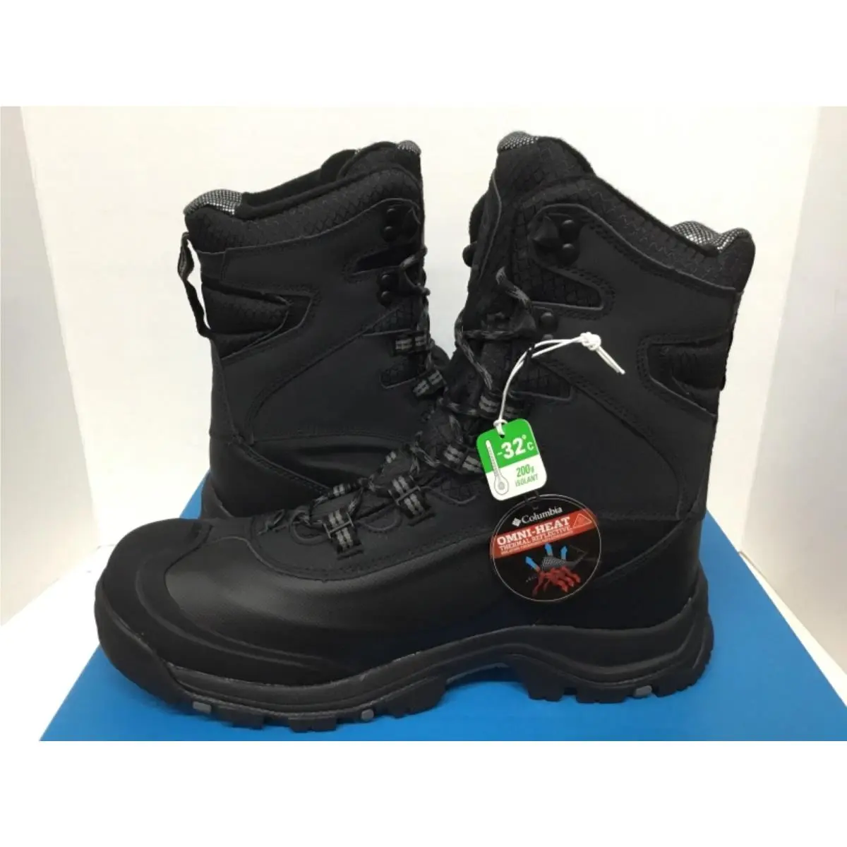 Columbia shoes - Bugaboot Plus III Omni Heat WIDE - Black/Charcoal 1