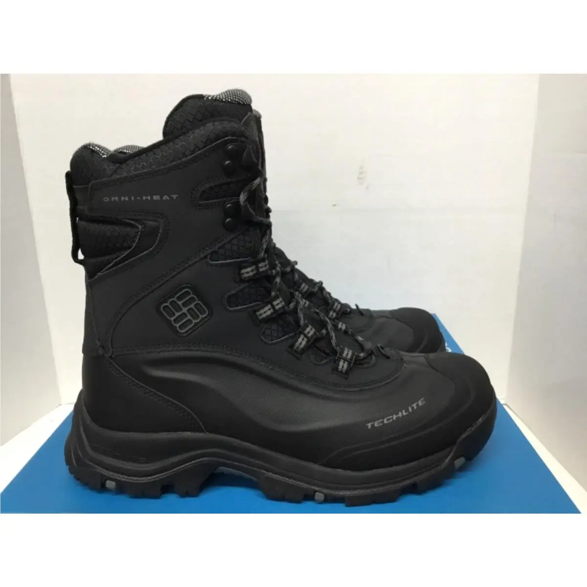 Columbia shoes - Bugaboot Plus III Omni Heat WIDE - Black/Charcoal 10