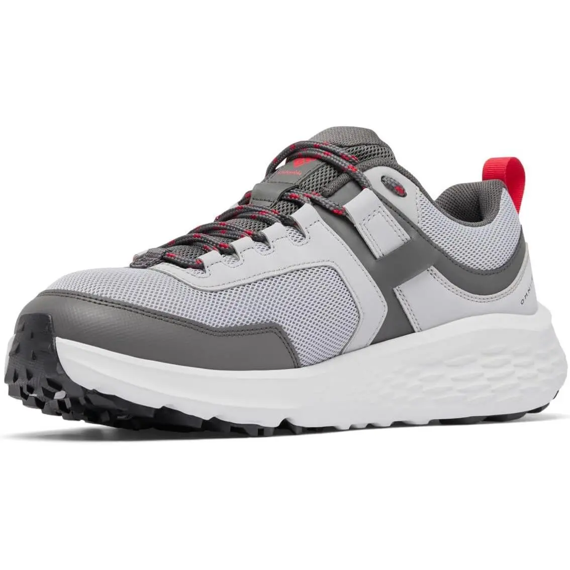 Men`s Konos Low Hiking Sneakers Steam/Mountain Red by Columbia
