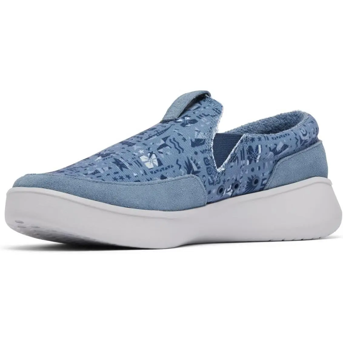 Men`s Pfg Boatside Slip On Boat Shoes Mountain/Collegiate Navy by Columbia