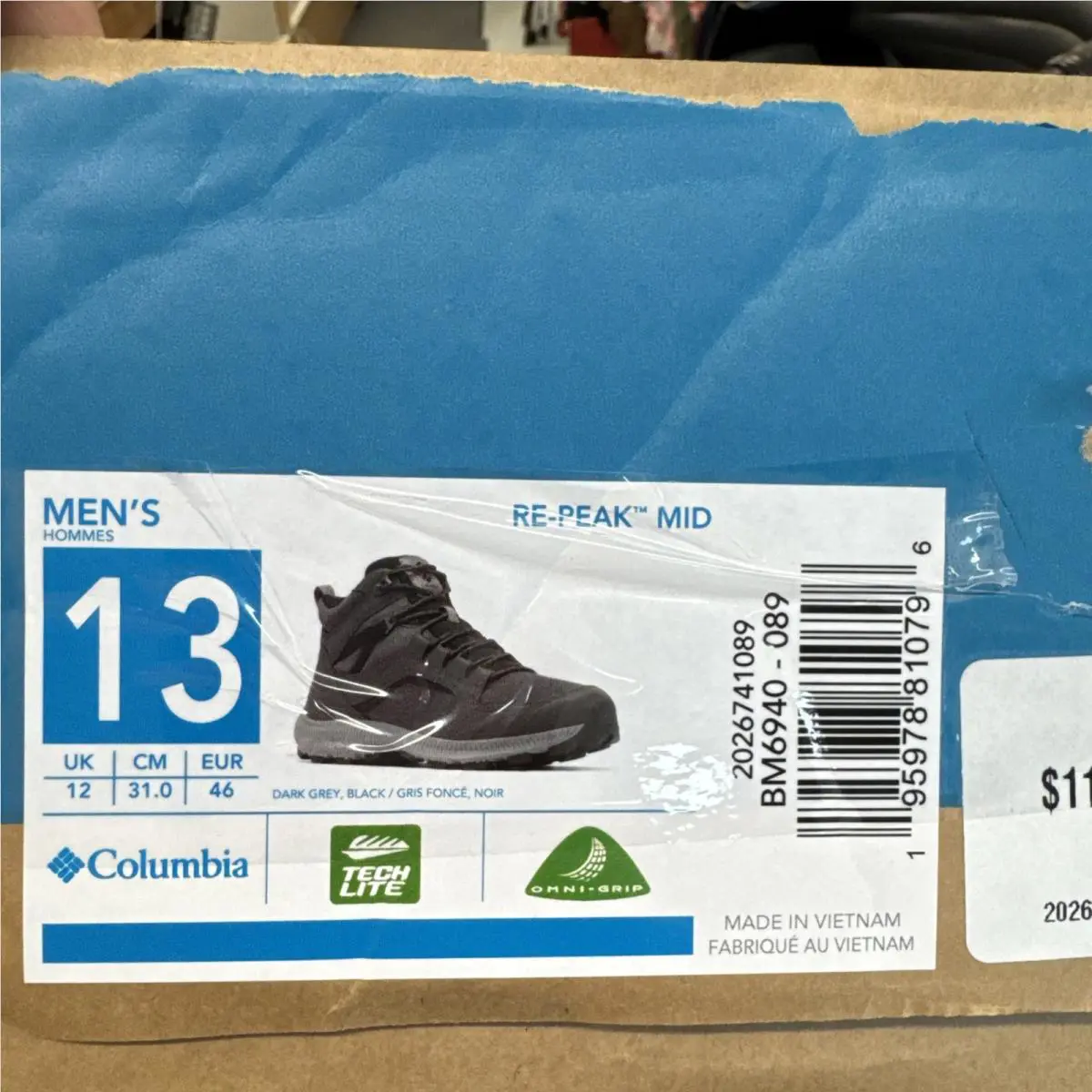 Columbia shoes - Trailstorm Mid Waterproof - Trailstorm Mid Waterproof - BM6940-089 - Dark Gray/Black (UPC: 0195978810796) 2