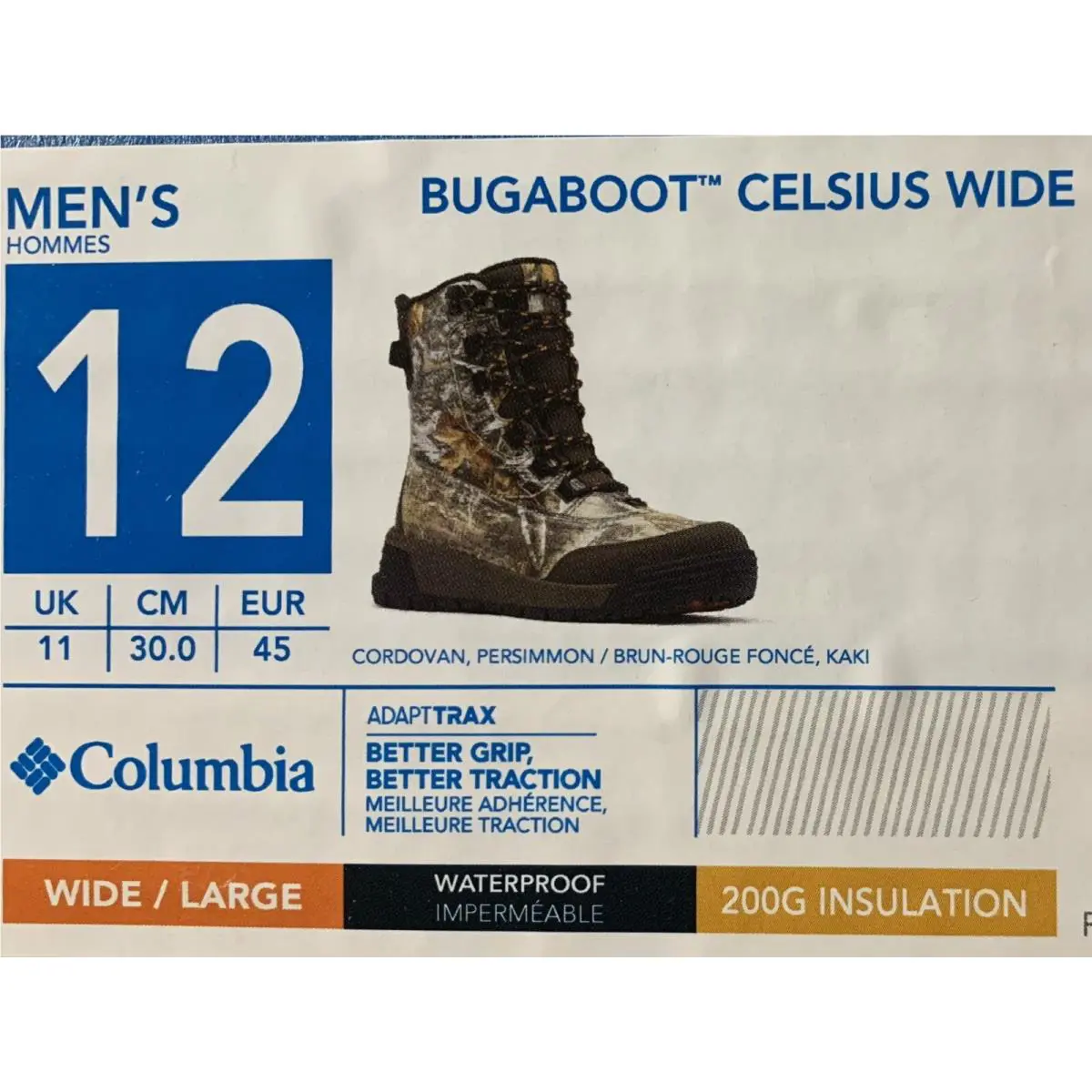 Columbia shoes - Bugaboot Celsius - Bugaboot Celsius - Realtree Edge (UPC: 194004667830) 7
