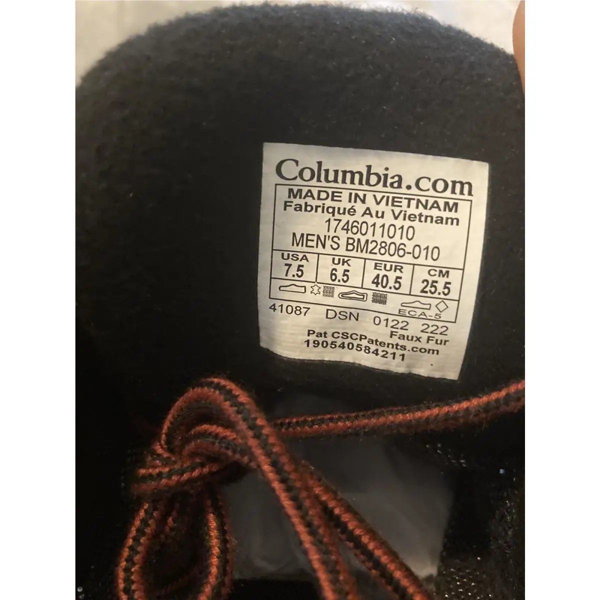 Columbia shoes - Columbia Fairbanks Omni-Heat - Fairbanks - Black/Rusty 11