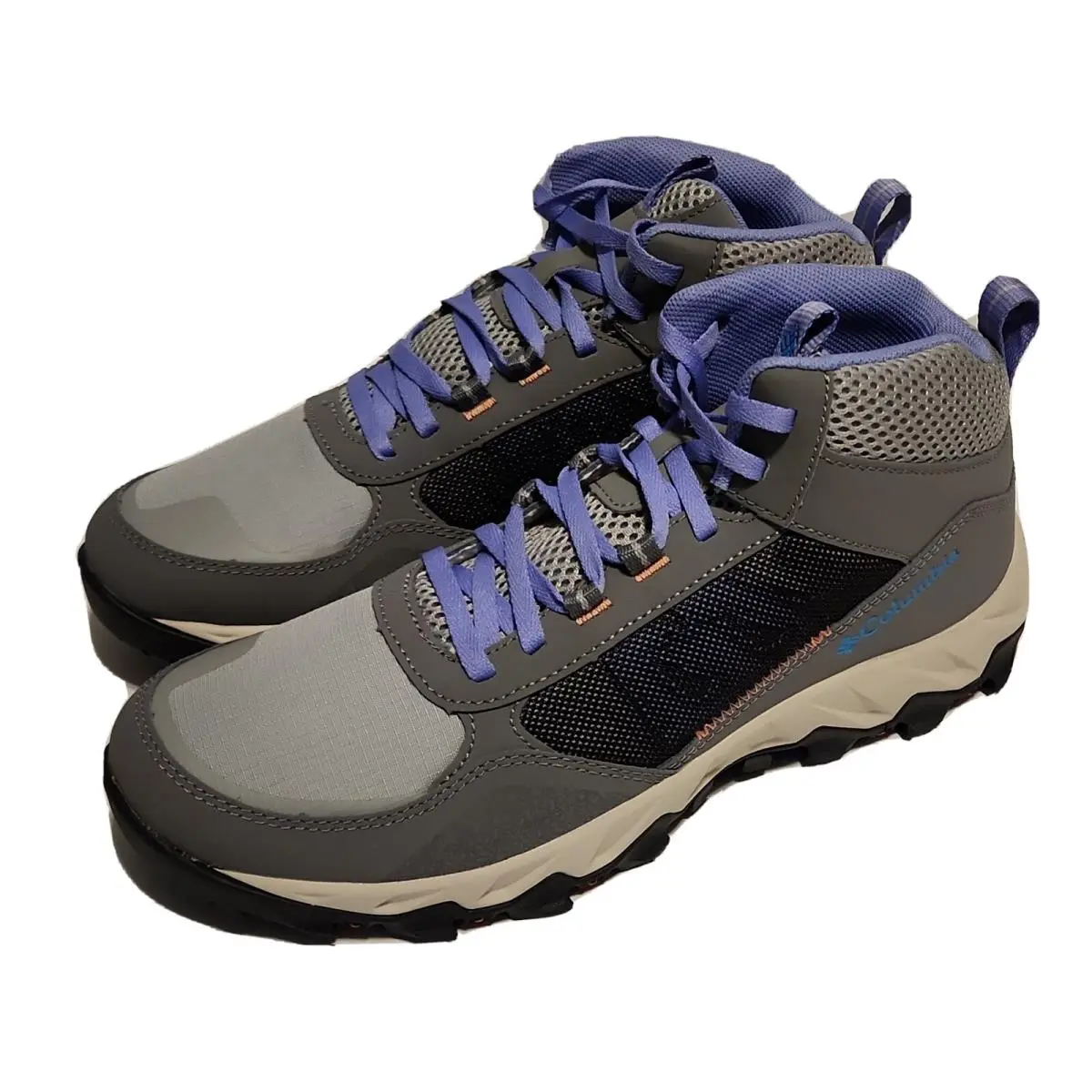 Women`s Columbia Hiking Sneaker Flow Centre Steam Fairytale Omni Grip US Size 10