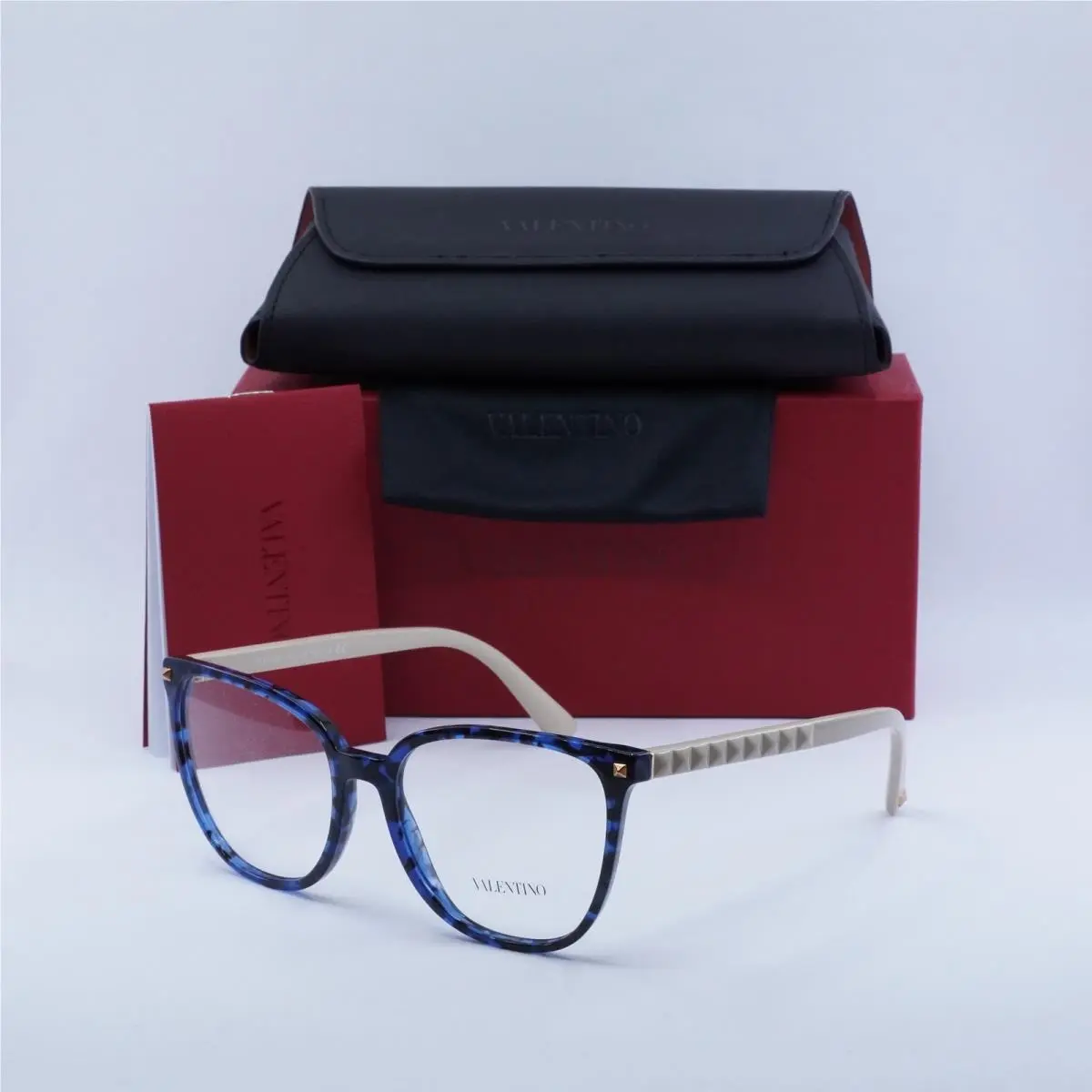 VA3059 5031 Blue Havana/gold 54mm Eyeglasses by Valentino