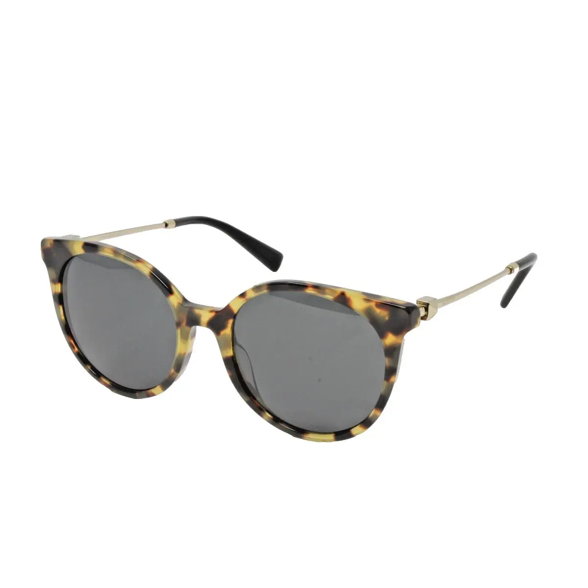 Valentino Sunglasses Women`s Round VA4069A 503687 Light Havana 53mm - Frame: Brown, Lens: Gray
