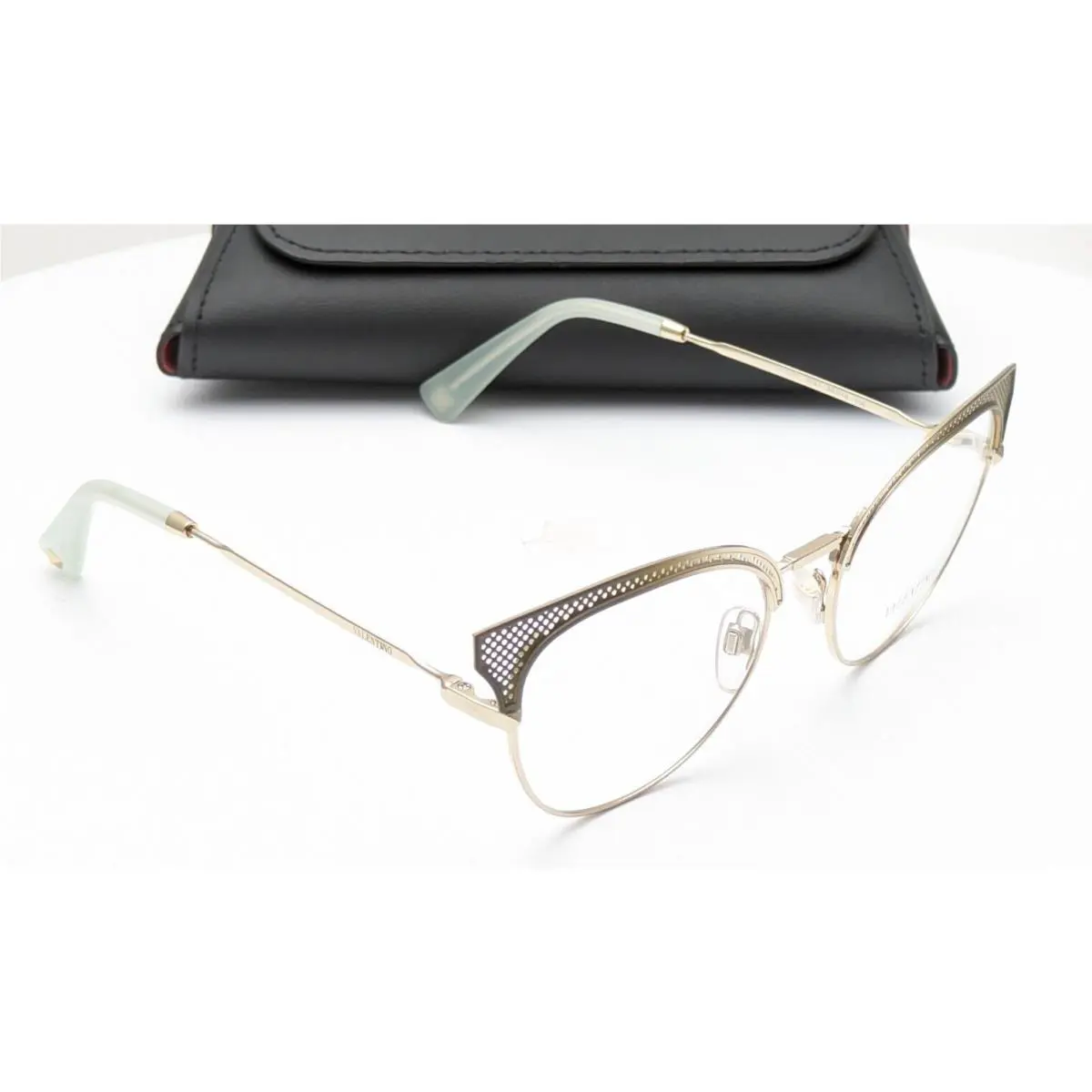 Valentino VA1011 3041 Cat Eye Gold Womens Eyeglasses 53mm