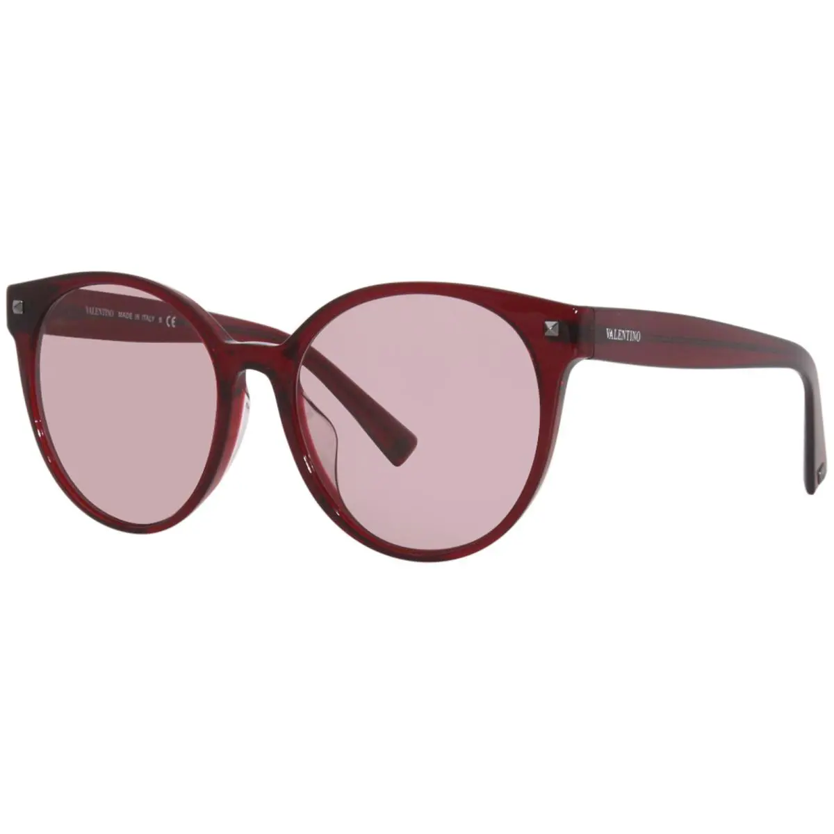 Valentino VA/4087/D 5115/84 Sunglasses Women`s Transparent Red/red Lenses 56mm