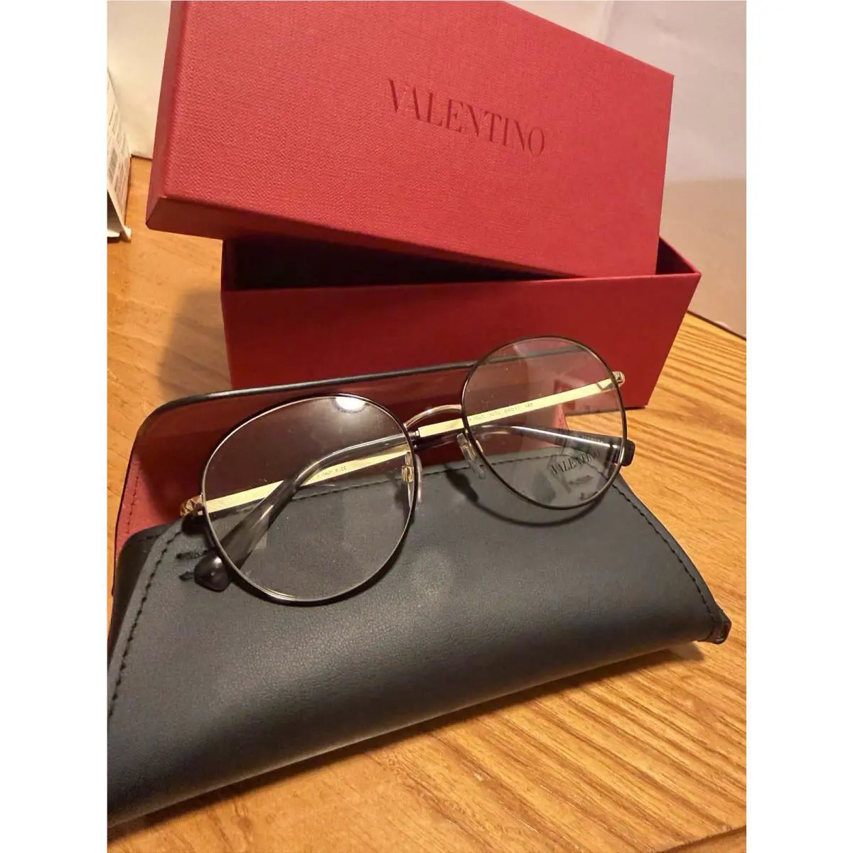 Valentino Eyeglasses VA 1025-3070 Black/light Gold W/demo 54mm