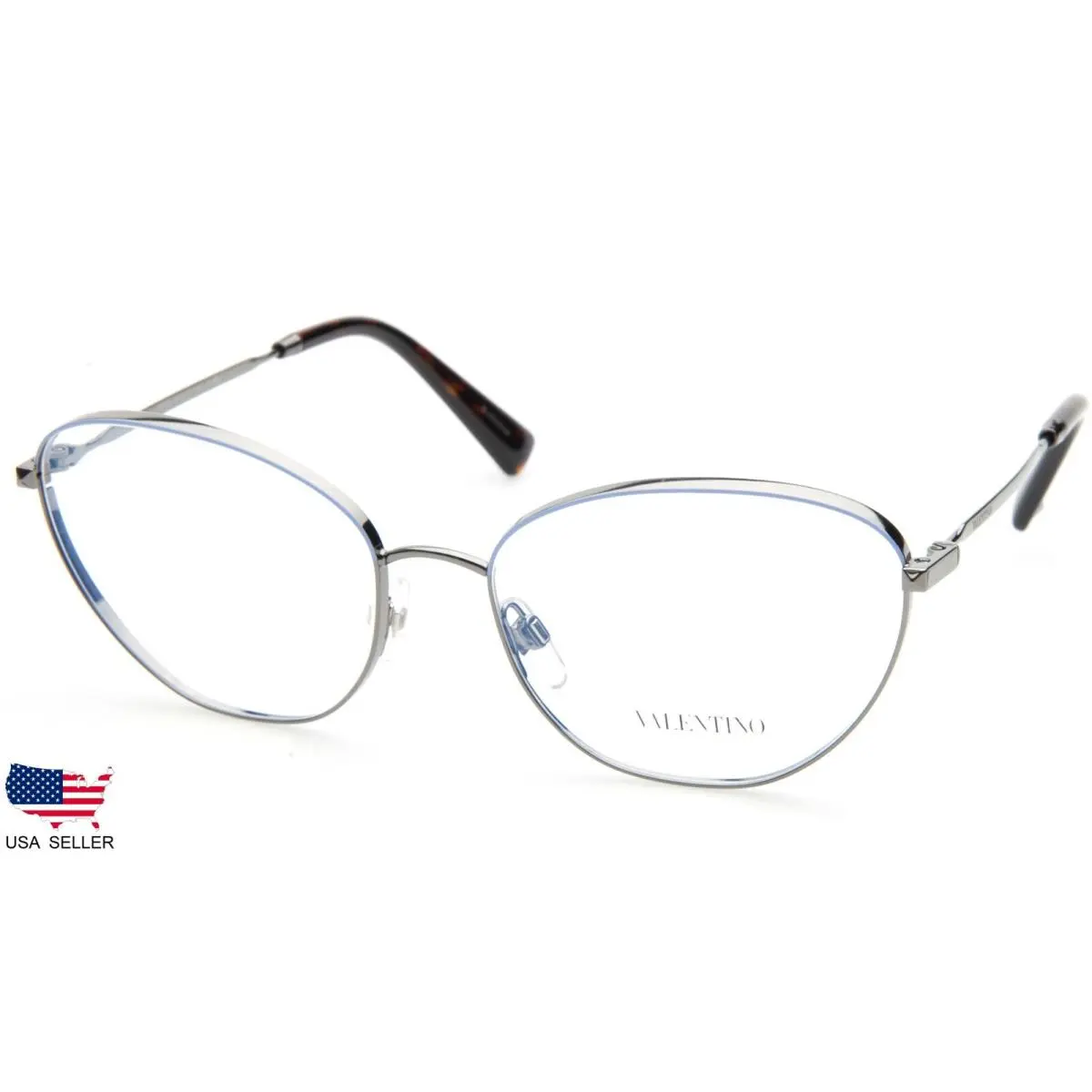 Valentino VA 1010 3036 Gunmetal /wisteria Eyeglasses Glasses 53-17-140 Italy