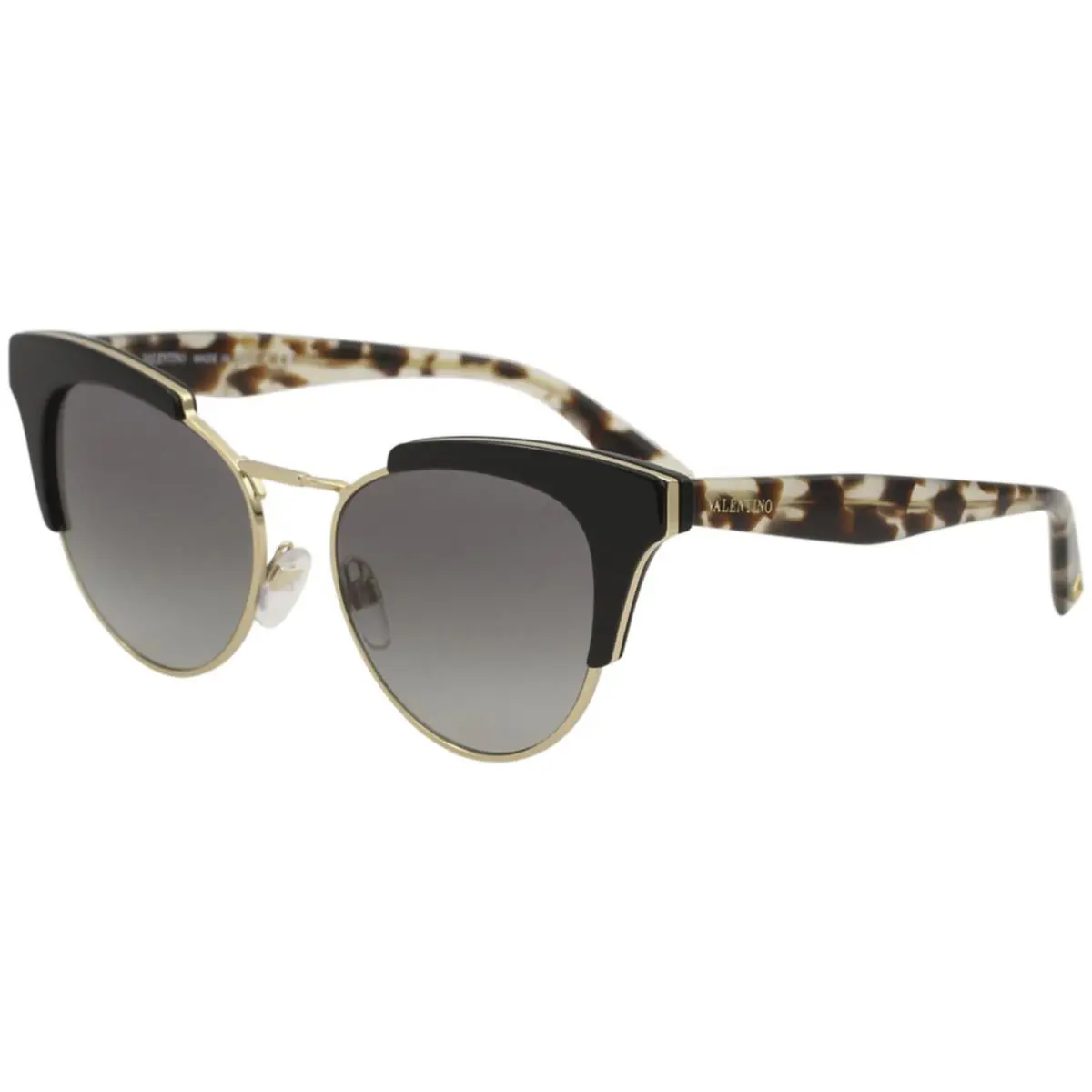 Women`s VA4026 VA/4026 5001/11 Black Fashion Cat Eye Sunglasses 53mm by Valentino