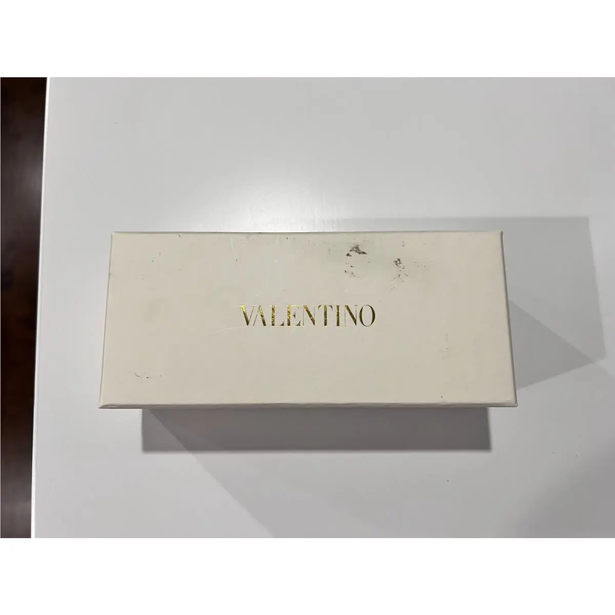Woman`s Valentino V723S Black Rectangular Full Rim Sunglasses
