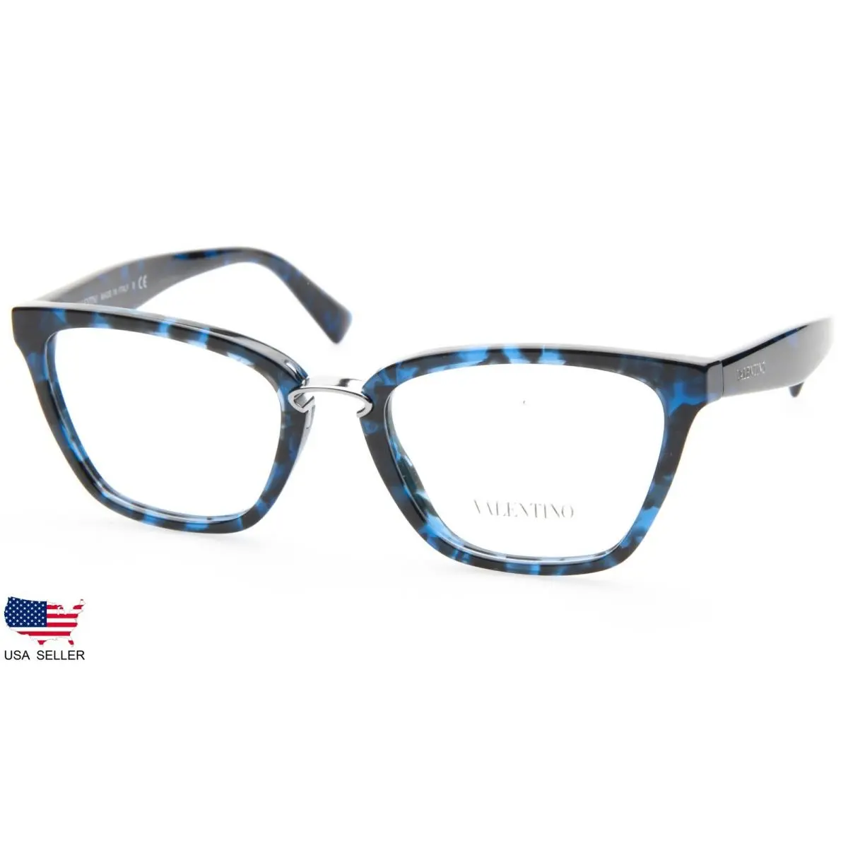 Valentino VA 3016 5031 Havana Blue Eyeglasses Glasses 51-19-140 B37mm Italy