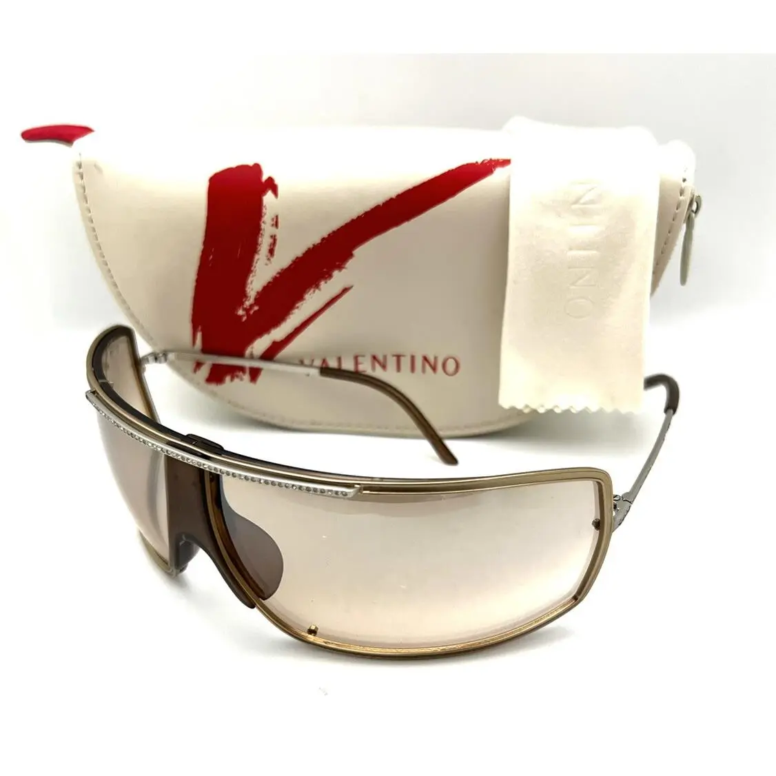 Valentino Sunglasses 5553/S Qjf/fl Gold/palladium with Case