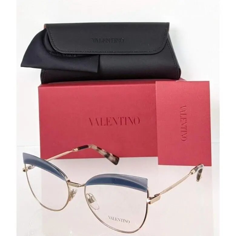 Valentino Eyeglasses VA 1014 3004 54mm Blue Gold Frame