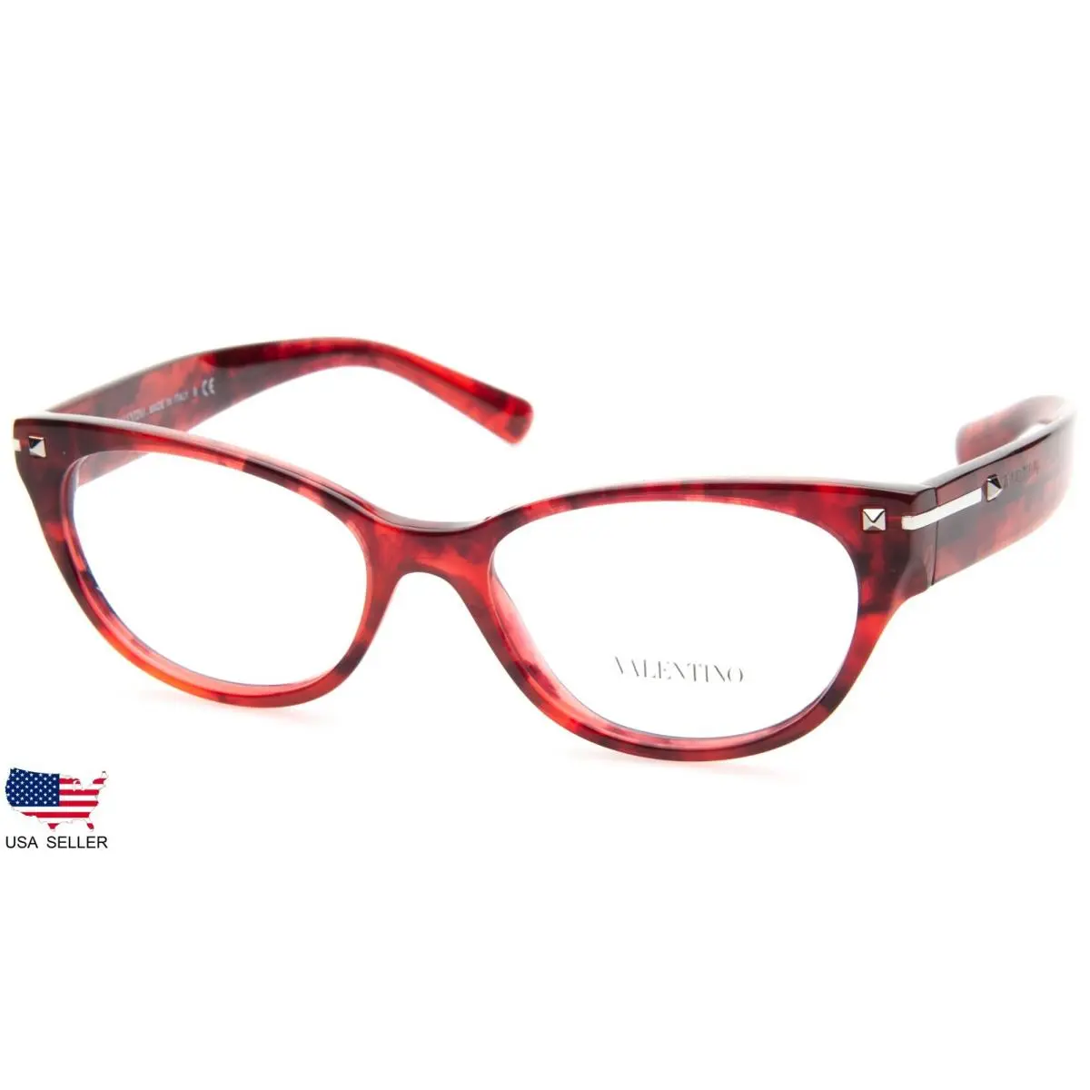 Valentino VA 3020 5020 Red Havana Eyeglasses Glasses 52-17-140 B36mm Italy