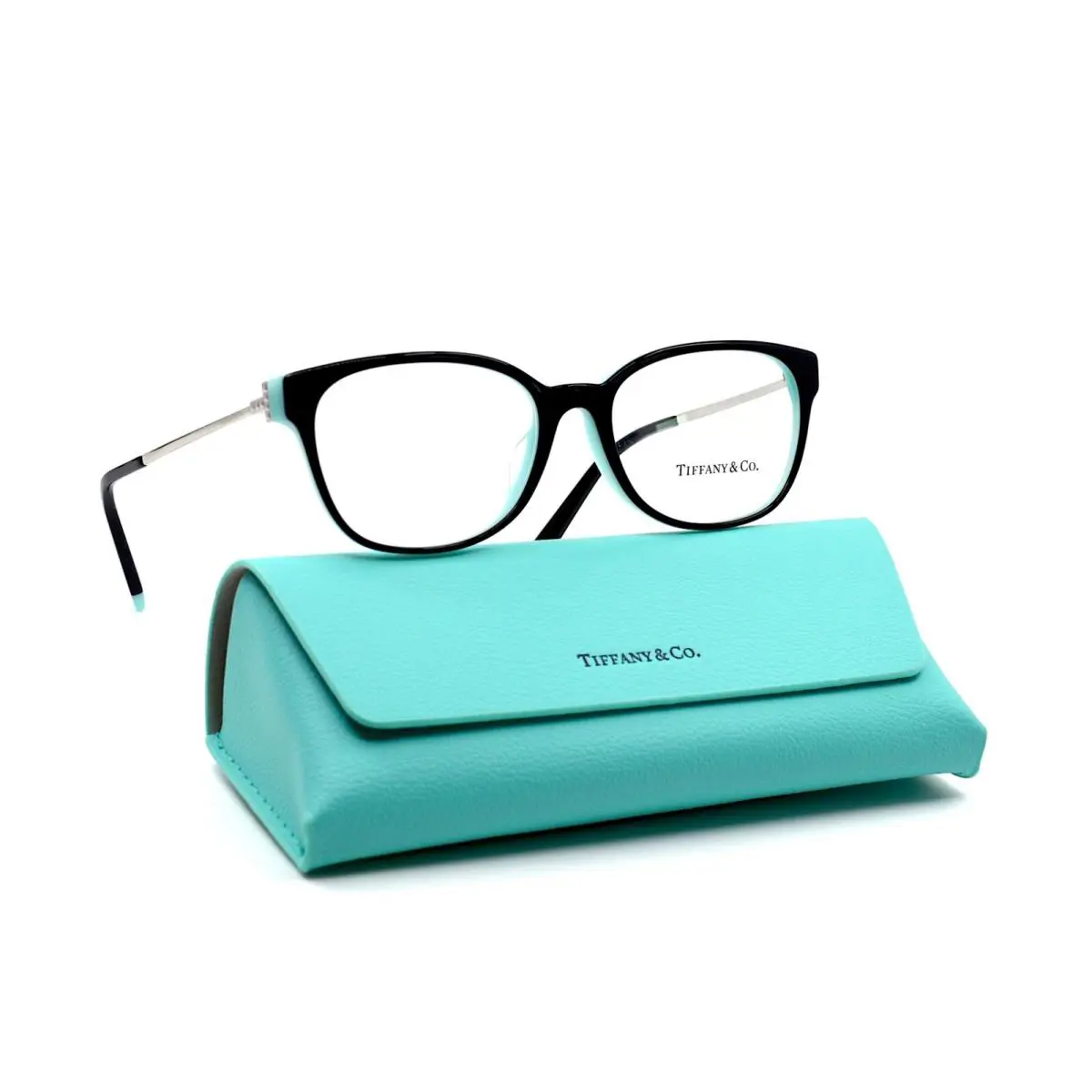 Tiffany CO TF2177 8055 Black ON Tiffany Blue Eyeglasses Frame