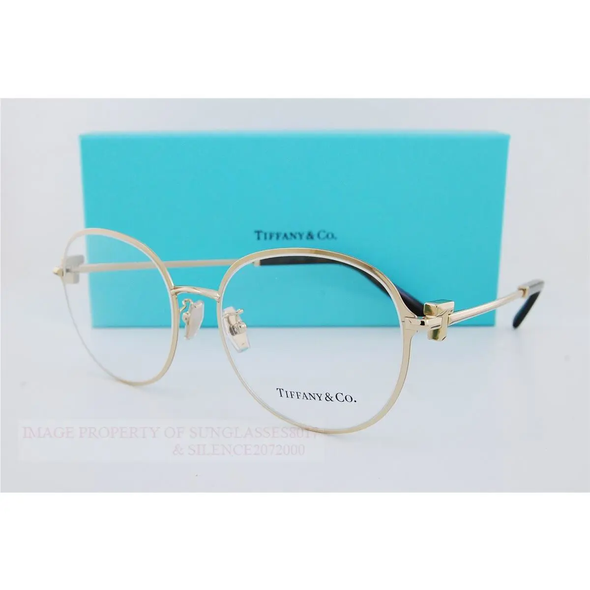 Tiffany Co. Eyeglass Frames 1161-D 6021 Gold Size 53mm For Women