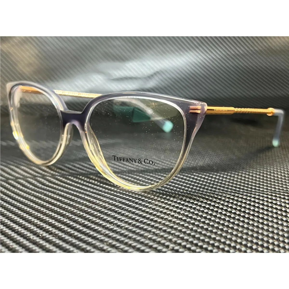 Tiffany TF2206 8298 Grey Blue Oval Women`s 55 mm Eyeglasses
