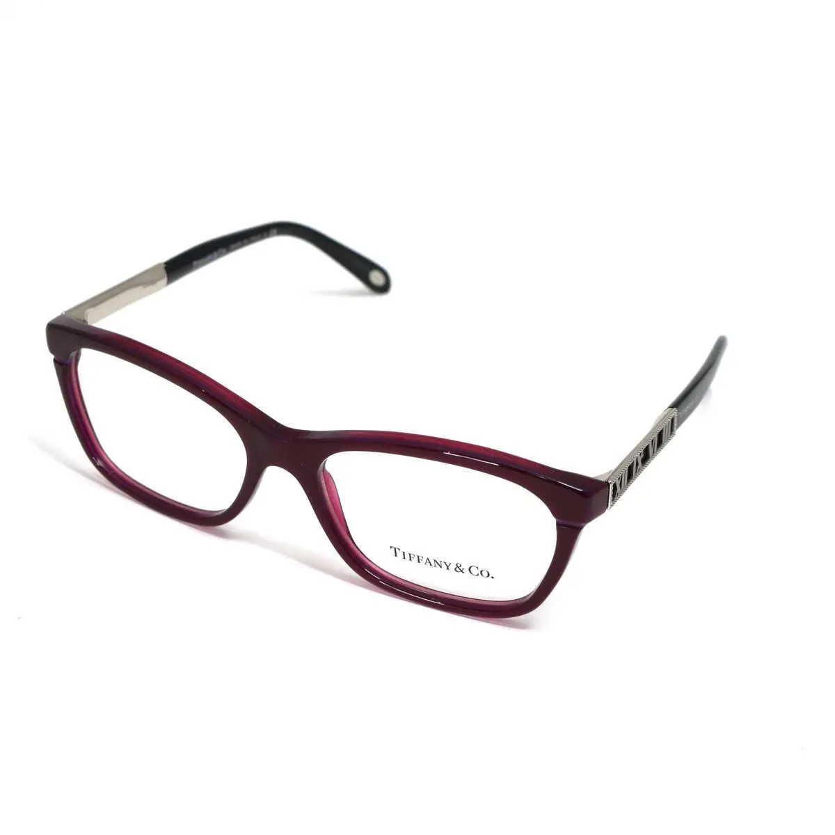 Tiffany Co. Eyeglasses TF 2102 F 8173 Burgundy on Black 54mm by Tiffany & Co.