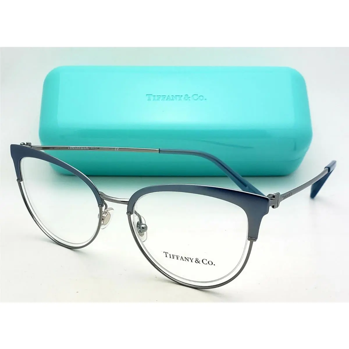 Tiffany Co. Eyeglasses TF 1132 6134 51-18 140 Matte Blue Chrome Frames