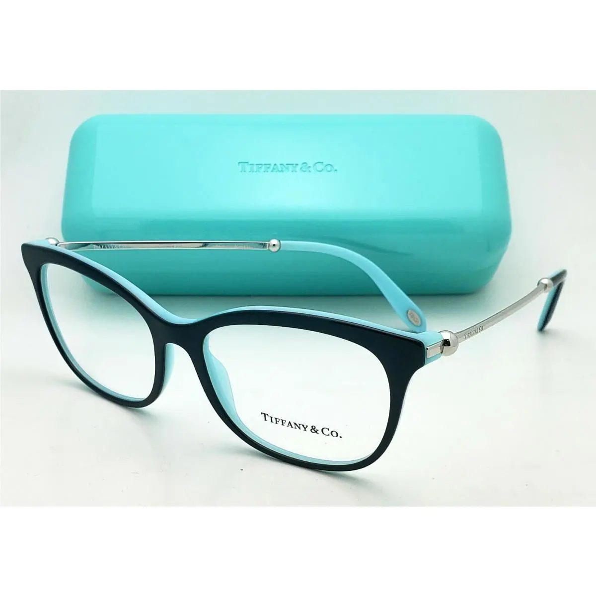 Tiffany Co. Classic Eyeglasses TF 2157 8055 54-16 Black-blue-silver Frames