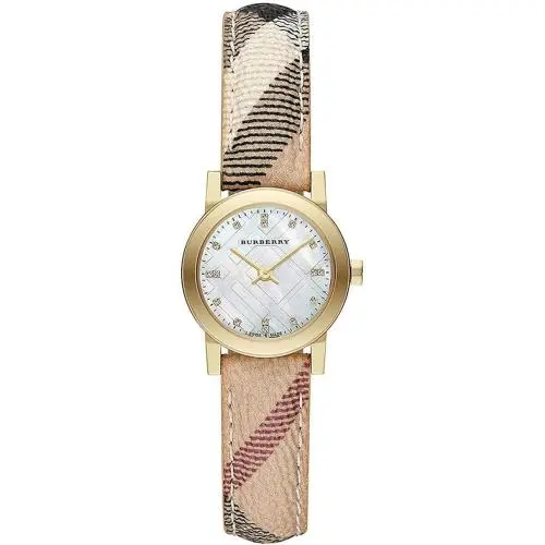 Burberry Ladies Watch The Classic City 26mm Diamond Yellow Gold BU9226