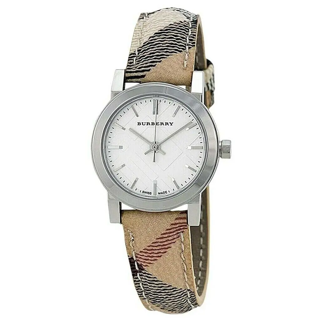 Burberry BU9222 Haymarket Check Stainless Steel Women`s Watch
