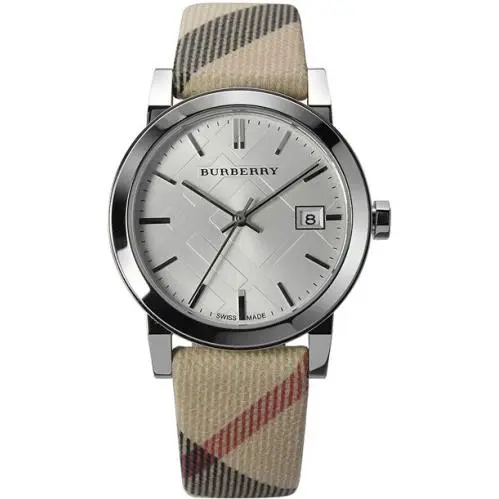Burberry Unisex Classic Checked Analog Quartz 34mm Watch BU9113