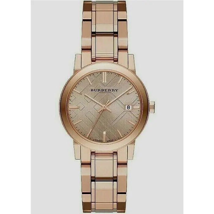 Burberry BU9135 Stainless Steel Rose Dial 34 mm Women`s Watch