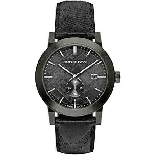 Burberry BU9906 The City Embossed Checker 42mm Men`s Watch