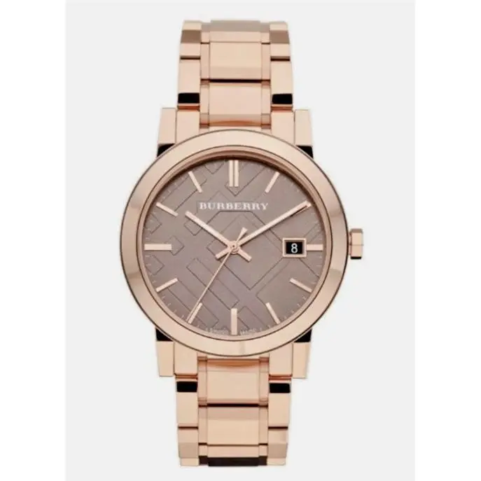 The City BU9005 Rose Gold Tone Stainless Steel 38mm Watch by Burberry