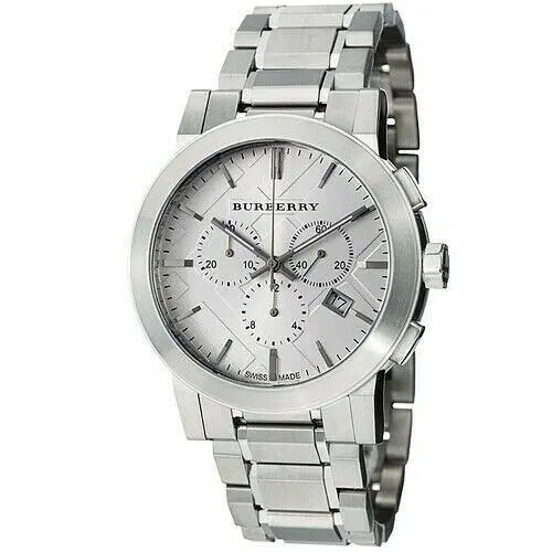 Burberry The City BU9350 Stainless Steel Chronograph Dial Men`s Watch