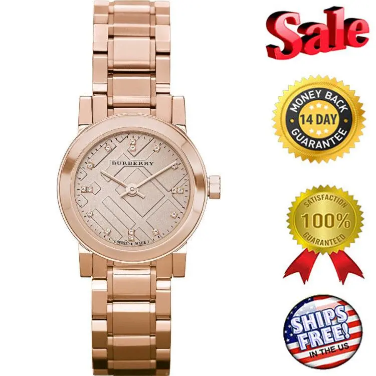 BU9215 Watch Heritage Ladies - Rose Gold Dial Stainless by Burberry