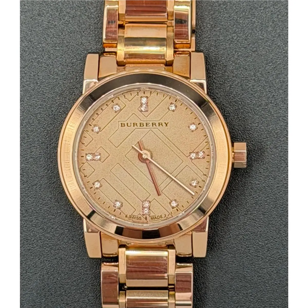 BU9215 Rose Tone Stainless Steel 26 mm Women`s Watch by Burberry