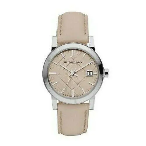 Burberry BU9107 Heritage Beige Check Dial 34 mm Steel Swiss Watch