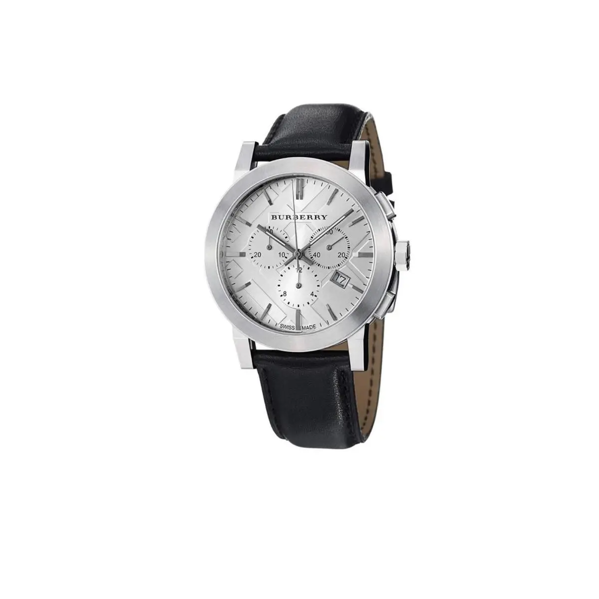 The City BU9355 Silver Dial Men`s Watch 42mm by Burberry
