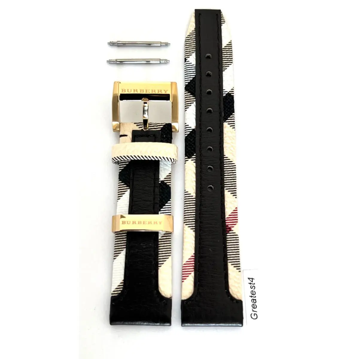 Burberry Replacement Strap For BU9032 Multi-colored with Buckle 20 mm