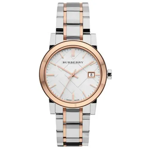 Burberry City BU9105 Stainless Steel Rose Plated 34 mm Women`s Watch