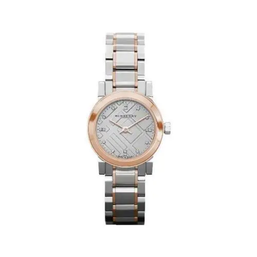 Burberry Heritage Grey Dial Two-tone Stainless Steel Ladies Watch BU9214 - Dial: Gold, Band: Gold, Silver